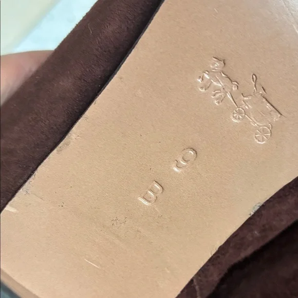 Coach Dark Brown Suede Ankle Booties - Picture 7 of 13